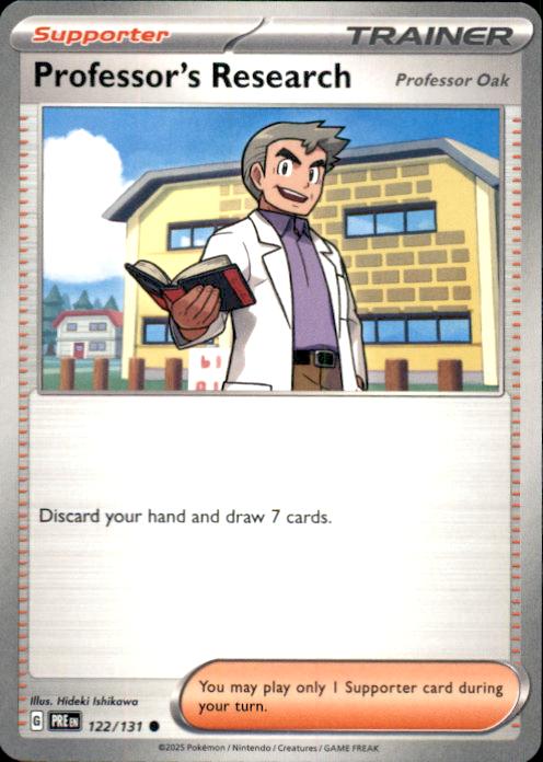 SV: Prismatic Evolutions- #122/131 Professor's Research [Professor Oak]