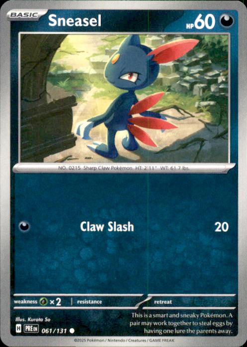SV: Prismatic Evolutions- #061/131 Sneasel