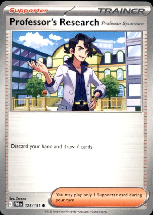 SV: Prismatic Evolutions- #125/131 Professor's Research [Professor Sycamore]