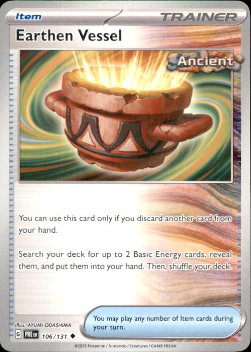 SV: Prismatic Evolutions- #106/131 Earthen Vessel (Poke Ball Pattern)