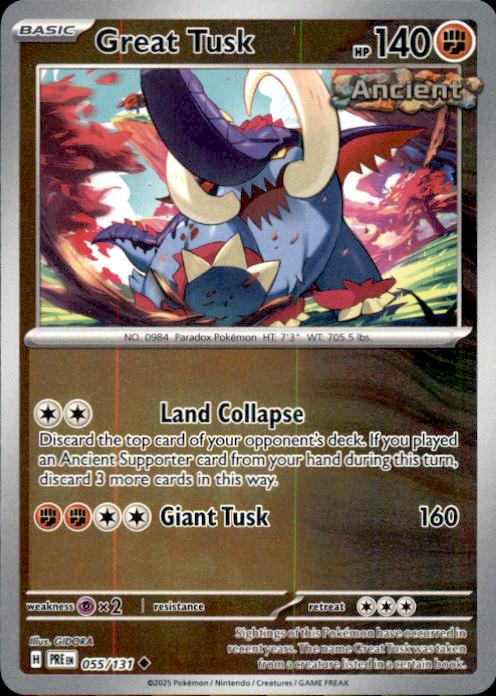 SV: Prismatic Evolutions- #055/131 Great Tusk