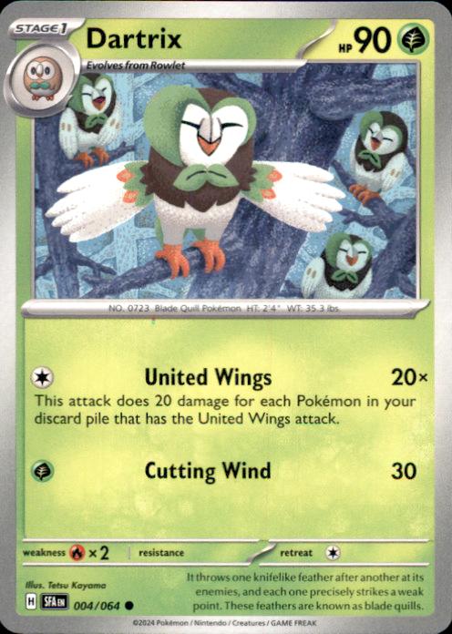 Dartrix – Shrouded Fable #004/064 Pokémon Card – Shrouded Fable