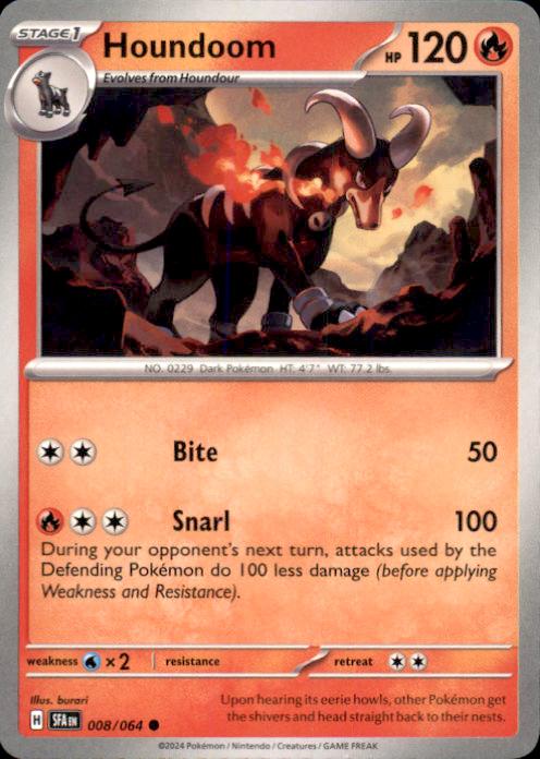 Houndoom – Shrouded Fable #008/064 Pokémon Card – Shrouded Fable