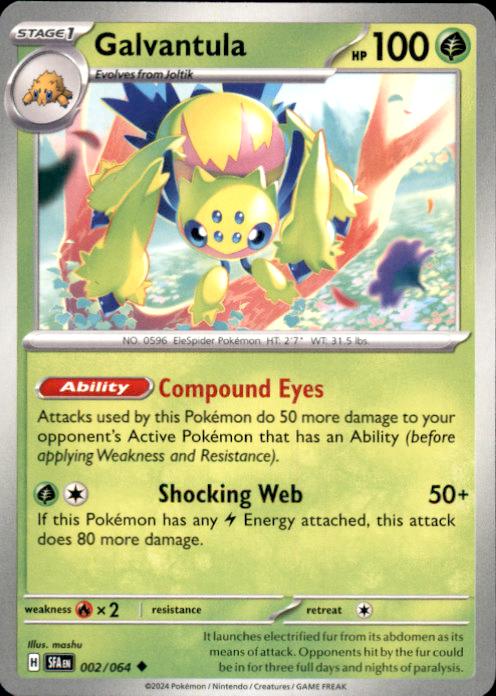 Galvantula – Shrouded Fable #002/064 Pokémon Card – Shrouded Fable