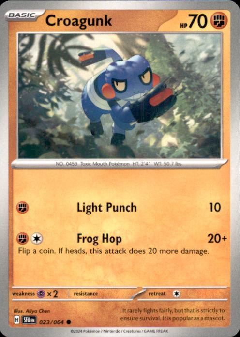 Croagunk – Shrouded Fable #023/064 Pokémon Card – Shrouded Fable