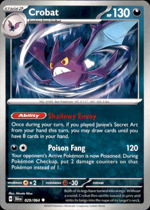 Crobat – Shrouded Fable #029/064 Pokémon Card – Shrouded Fable