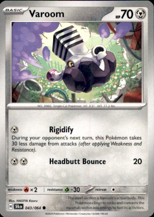 Varoom – Shrouded Fable #043/064 Pokémon Card – Shrouded Fable