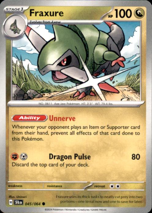 Fraxure – Shrouded Fable #045/064 Pokémon Card – Shrouded Fable