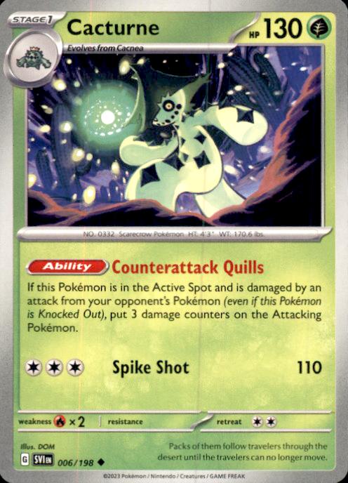 SV01: Scarlet & Violet Base Set- #006/198 Cacturne