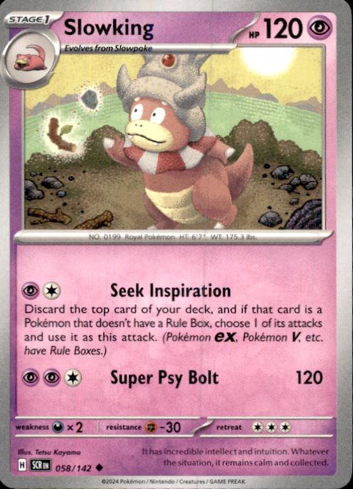 SV07: Stellar Crown- #058/142 Slowking