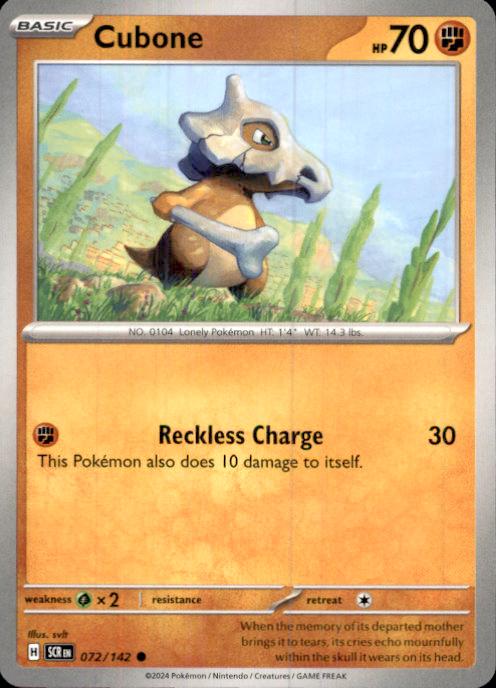 SV07: Stellar Crown- #072/142 Cubone