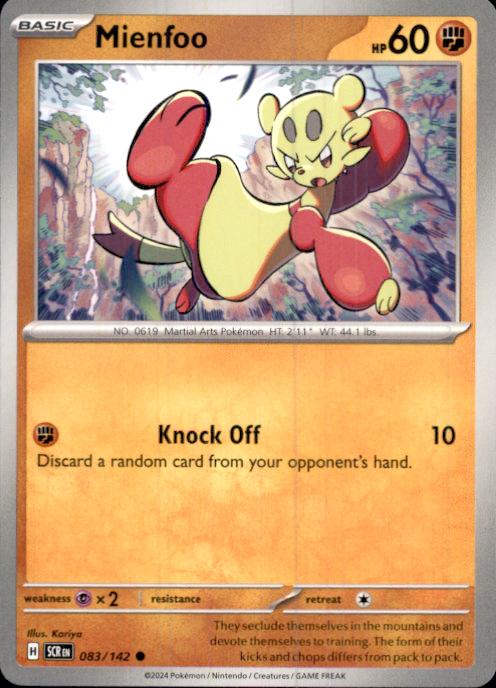 SV07: Stellar Crown- #083/142 Mienfoo