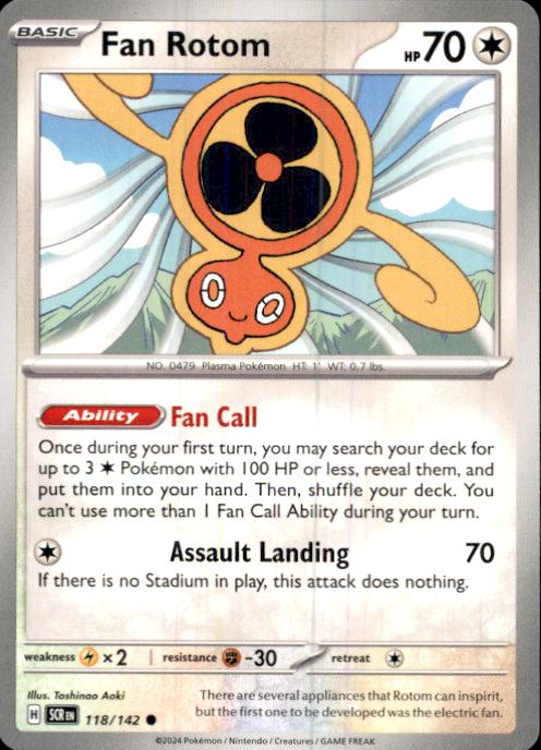 SV07: Stellar Crown- #118/142 Fan Rotom