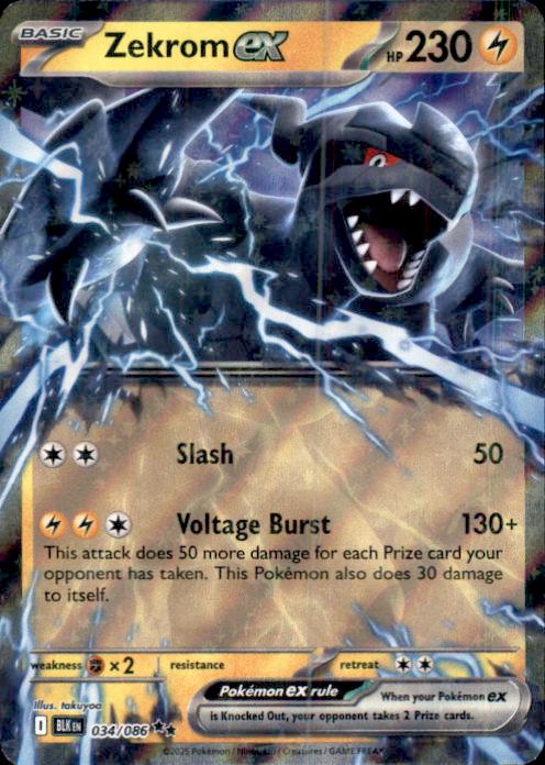 SV: Black Bolt- #034/086 Zekrom ex