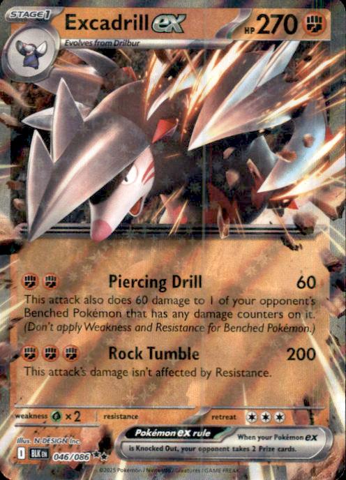 SV: Black Bolt- #046/086 Excadrill ex