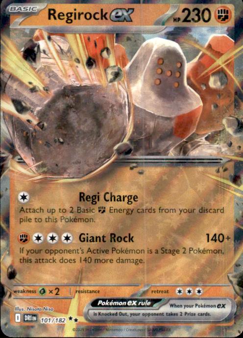 SV10: Destined Rivals- #101/182 Regirock ex