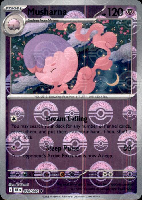 SV: Black Bolt- #036/086 Musharna (Poke Ball Pattern)