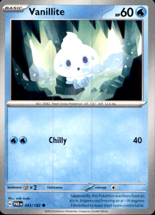 SV04: Paradox Rift- #043/182 Vanillite