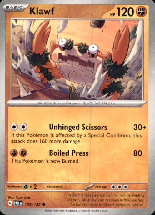 SV04: Paradox Rift- #105/182 Klawf