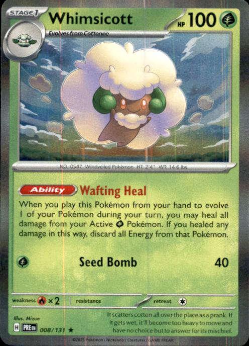 SV: Prismatic Evolutions- #008/131 Whimsicott