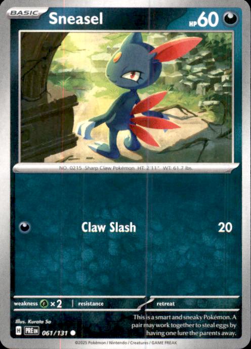 SV: Prismatic Evolutions- #061/131 Sneasel