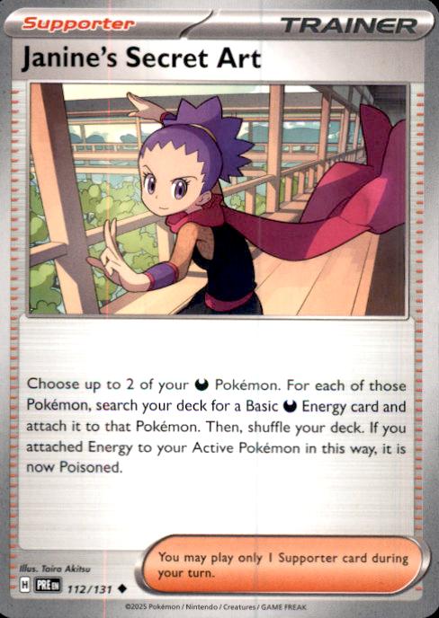 SV: Prismatic Evolutions- #112/131 Janine's Secret Art