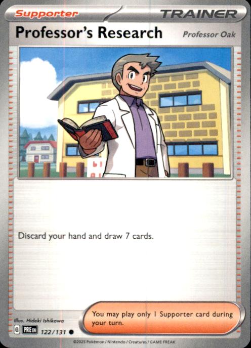 SV: Prismatic Evolutions- #122/131 Professor's Research [Professor Oak]
