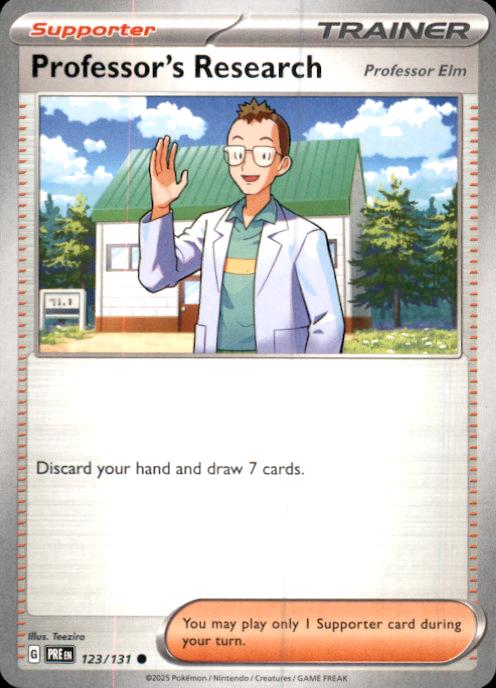 SV: Prismatic Evolutions- #123/131 Professor's Research [Professor Elm]