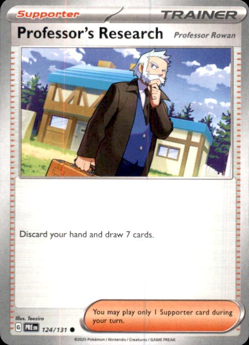 SV: Prismatic Evolutions- #124/131 Professor's Research [Professor Rowan]