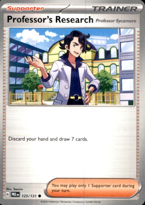 SV: Prismatic Evolutions- #125/131 Professor's Research [Professor Sycamore]