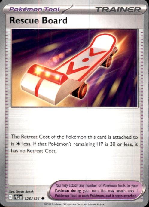 SV: Prismatic Evolutions- #126/131 Rescue Board