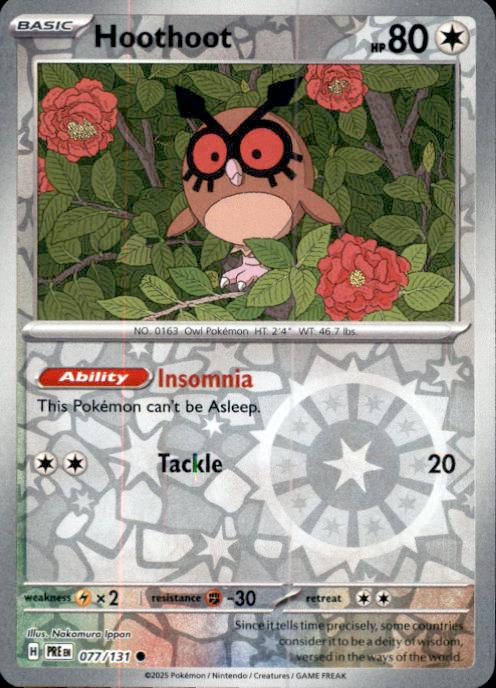 SV: Prismatic Evolutions- #077/131 Hoothoot