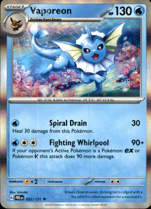 SV: Prismatic Evolutions- #022/131 Vaporeon
