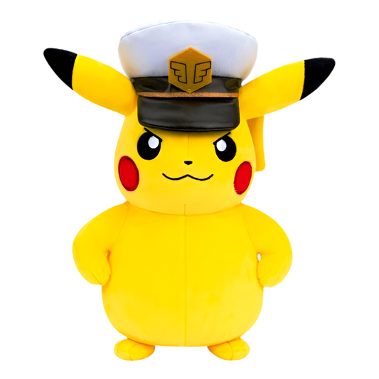 Pokemon 8" Pikachu with Captain's Hat Plush