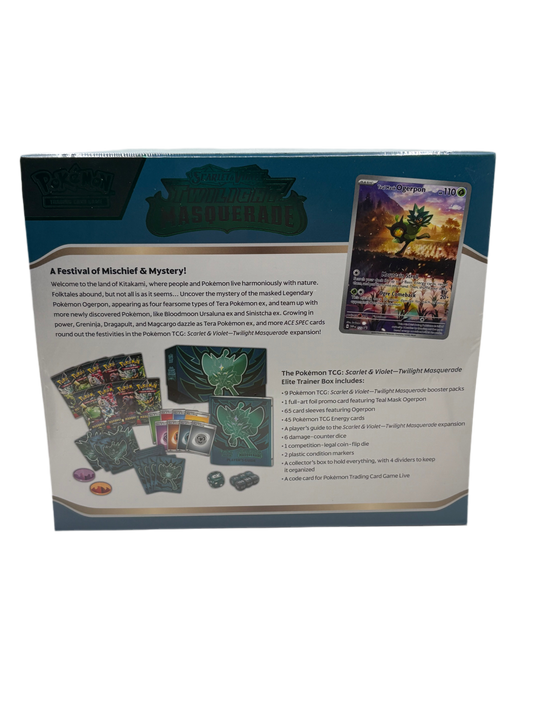 Pokémon TCG: Scarlet & Violet – Twilight Masquerade Elite Trainer Box (ETB)
