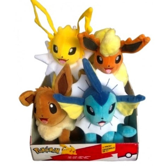 Pokemon 8" Eevee Ensemble 4-piece Multipack Plush