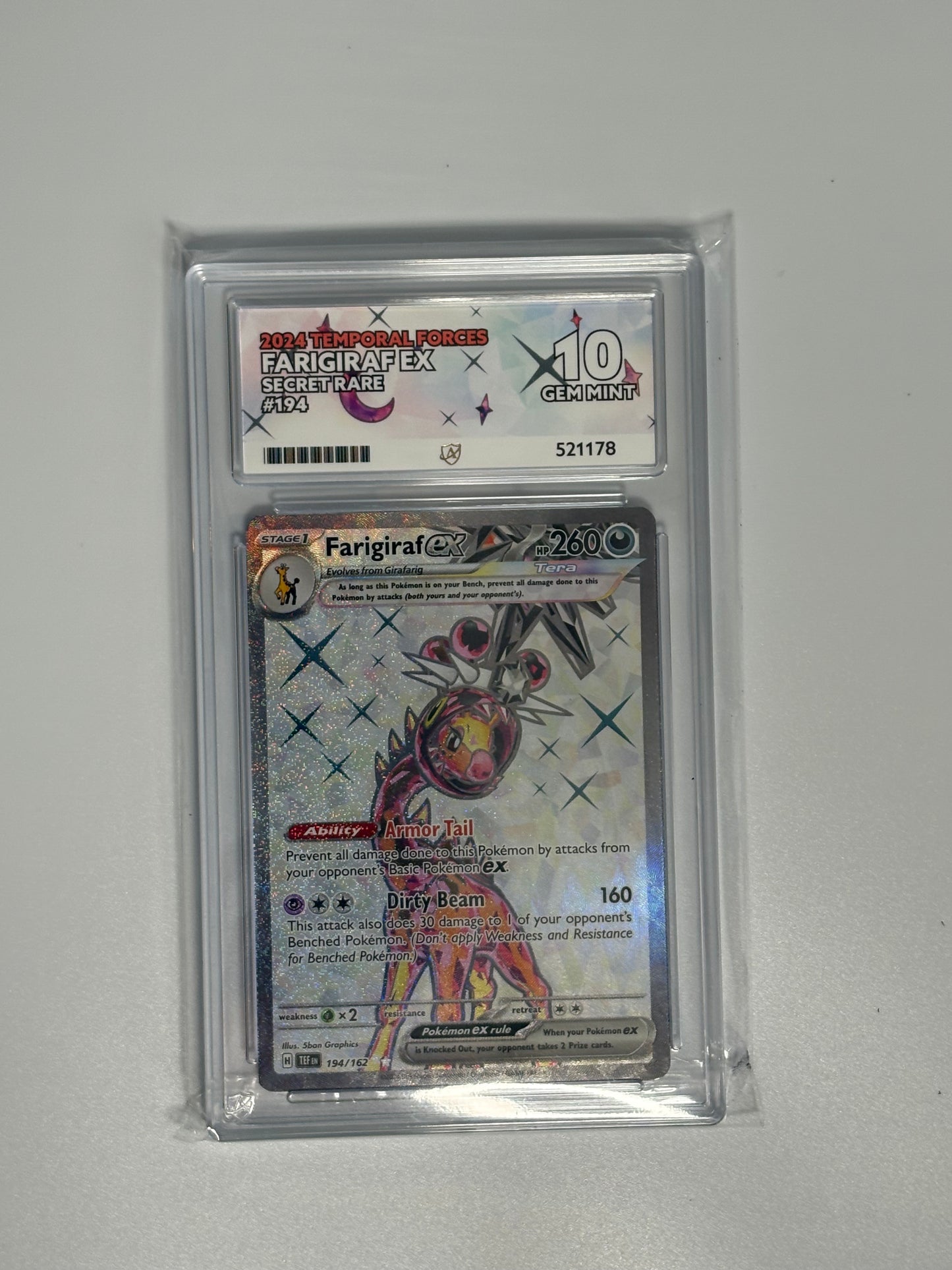 Farigiraf ex Secret Rare – Temporal Forces (ACE 10 Gem Mint)