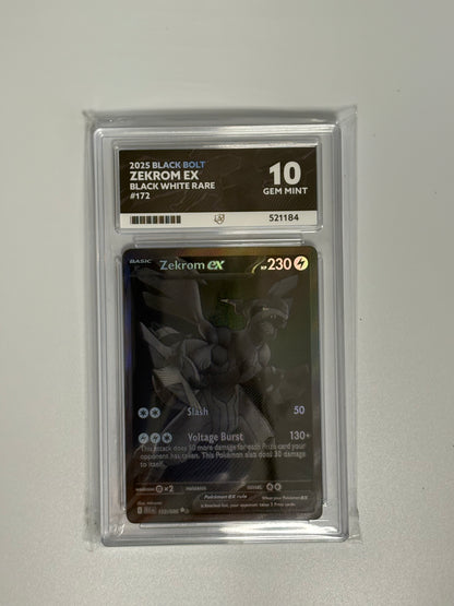 Zekrom EX – 2025 Black Bolt – Gem Mint 10 (ACE Grading)